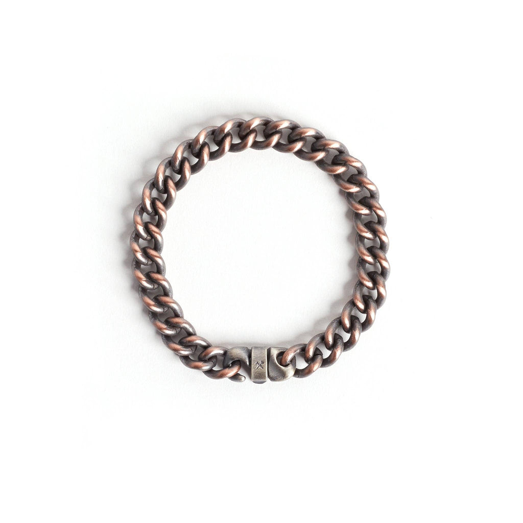 Signature Bracelet: Brass / Work Patina / Medium