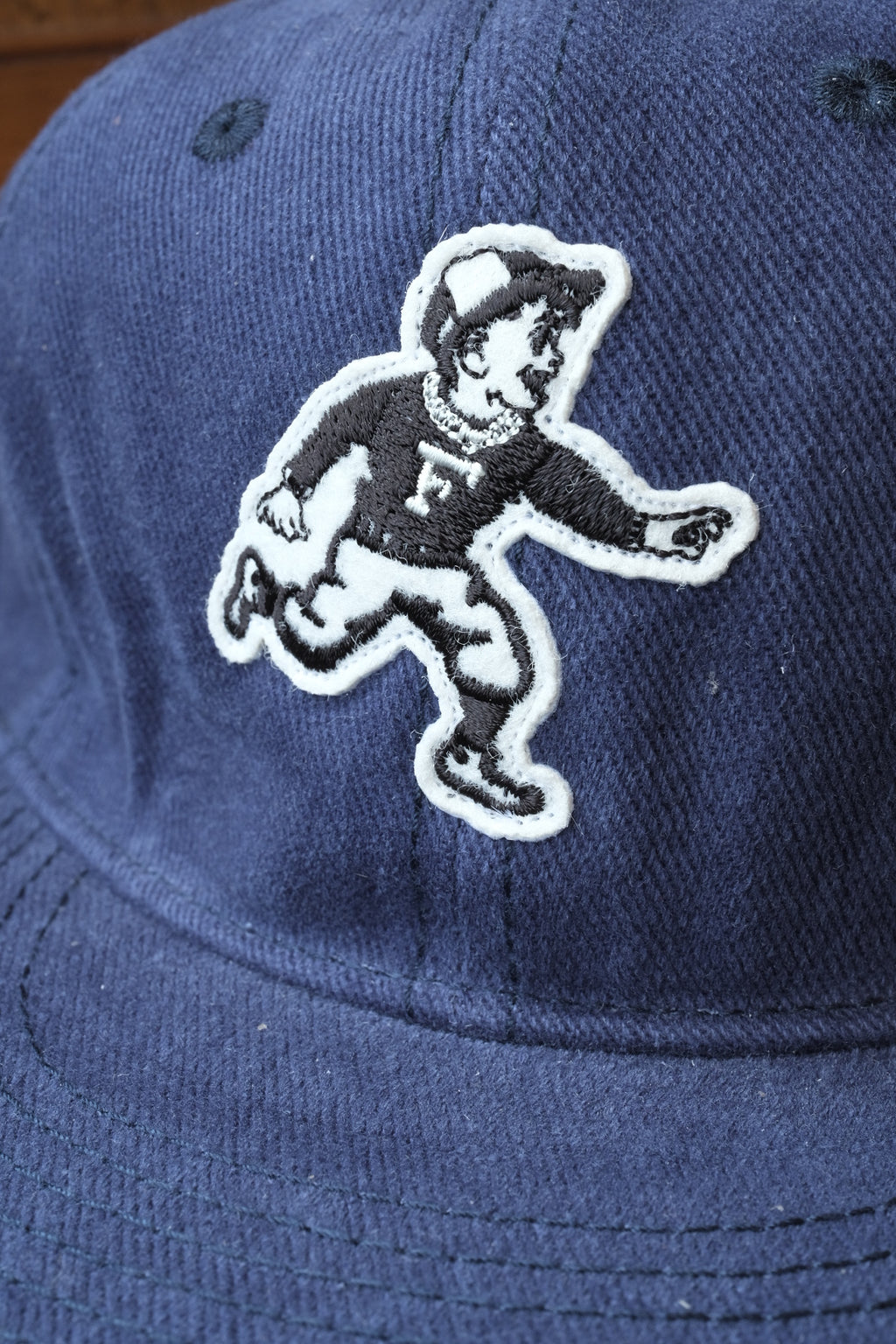 Run Boy Brushed Cotton Caddie Cap - Vintage Royal