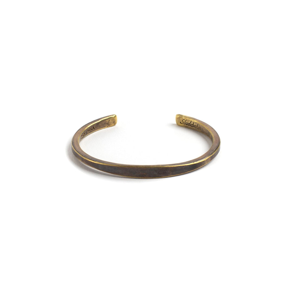 Workshop Cuff: Brass / Work Patina / Standard Weight / Large