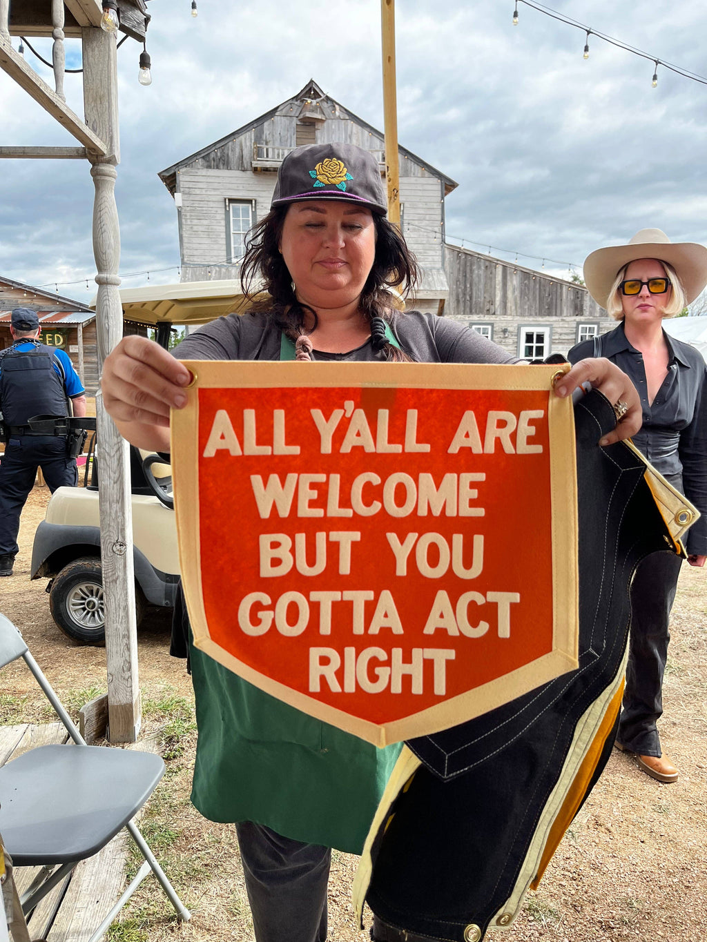 All Y'all Are Welcome Flag