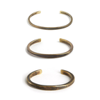 Workshop Cuff: Brass / Work Patina / Standard Weight / Medium