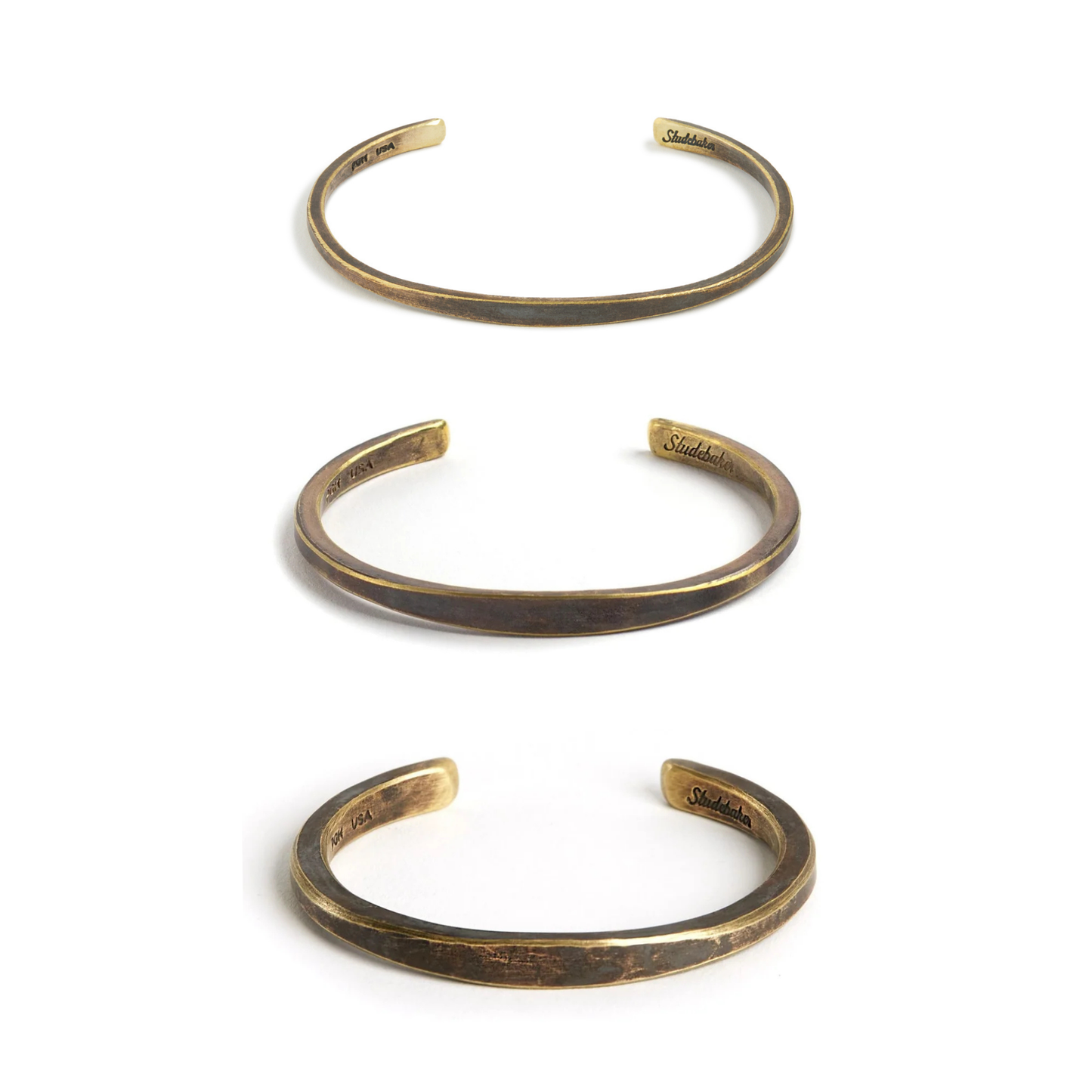 Workshop Cuff: Brass / Work Patina / Standard Weight / Large