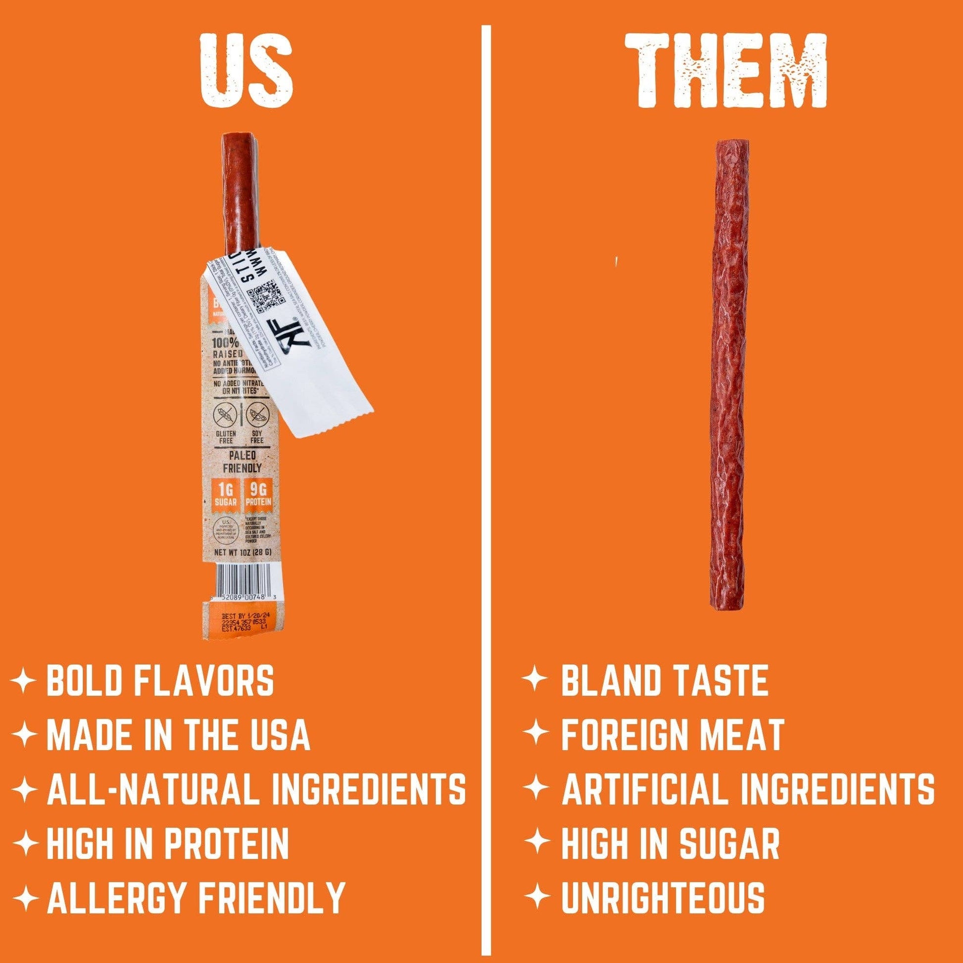 Fiery Habanero Beef Stick 1oz