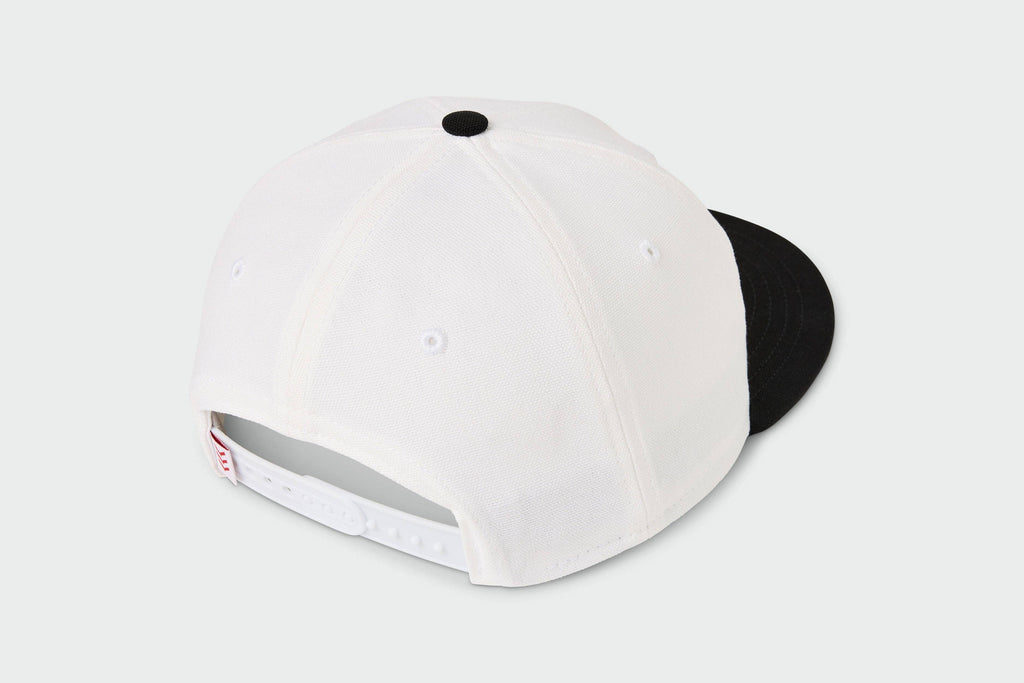 Chicago Upside Down - Upside Down Flatbill: White/Black/Silver