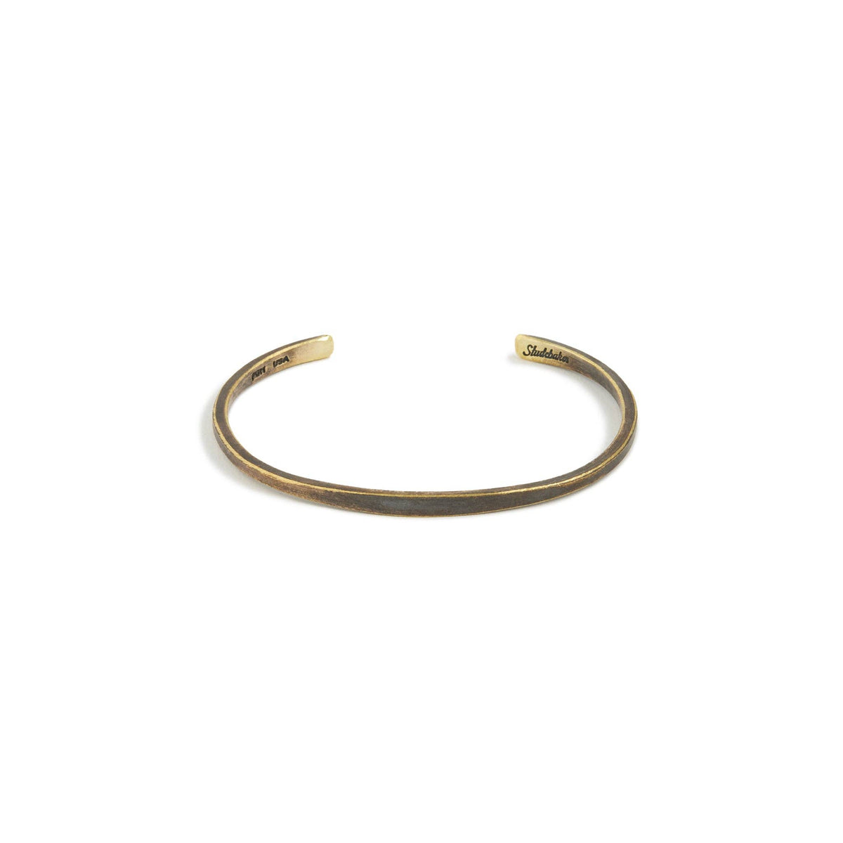 Workshop Cuff: Brass / Work Patina / Standard Weight / Large