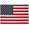American Flag Red/White/Navy Wool Throw: Flag Throw Red White Navy