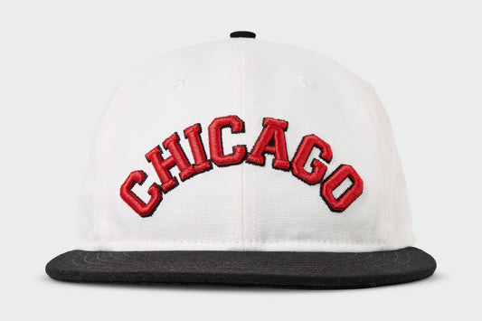 Chicago Upside Down - Upside Down Flatbill: White/Black/Red
