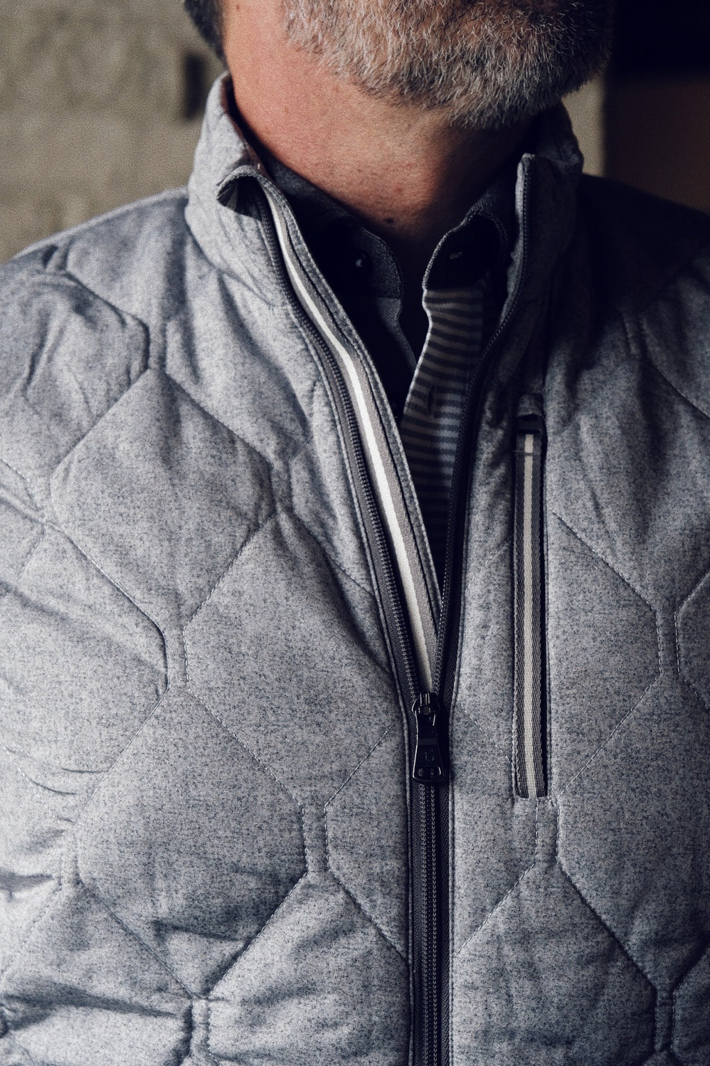 Frankie Vest - Grey Melton