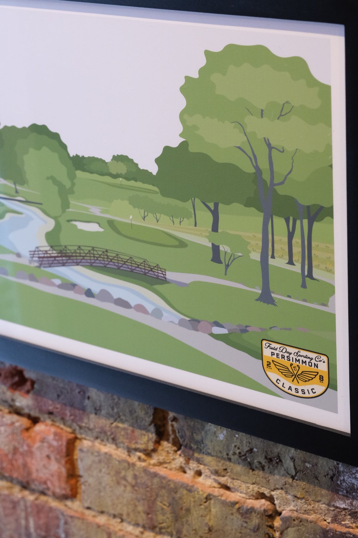8.5x11 No. 8 Persimmon Classic Course Print