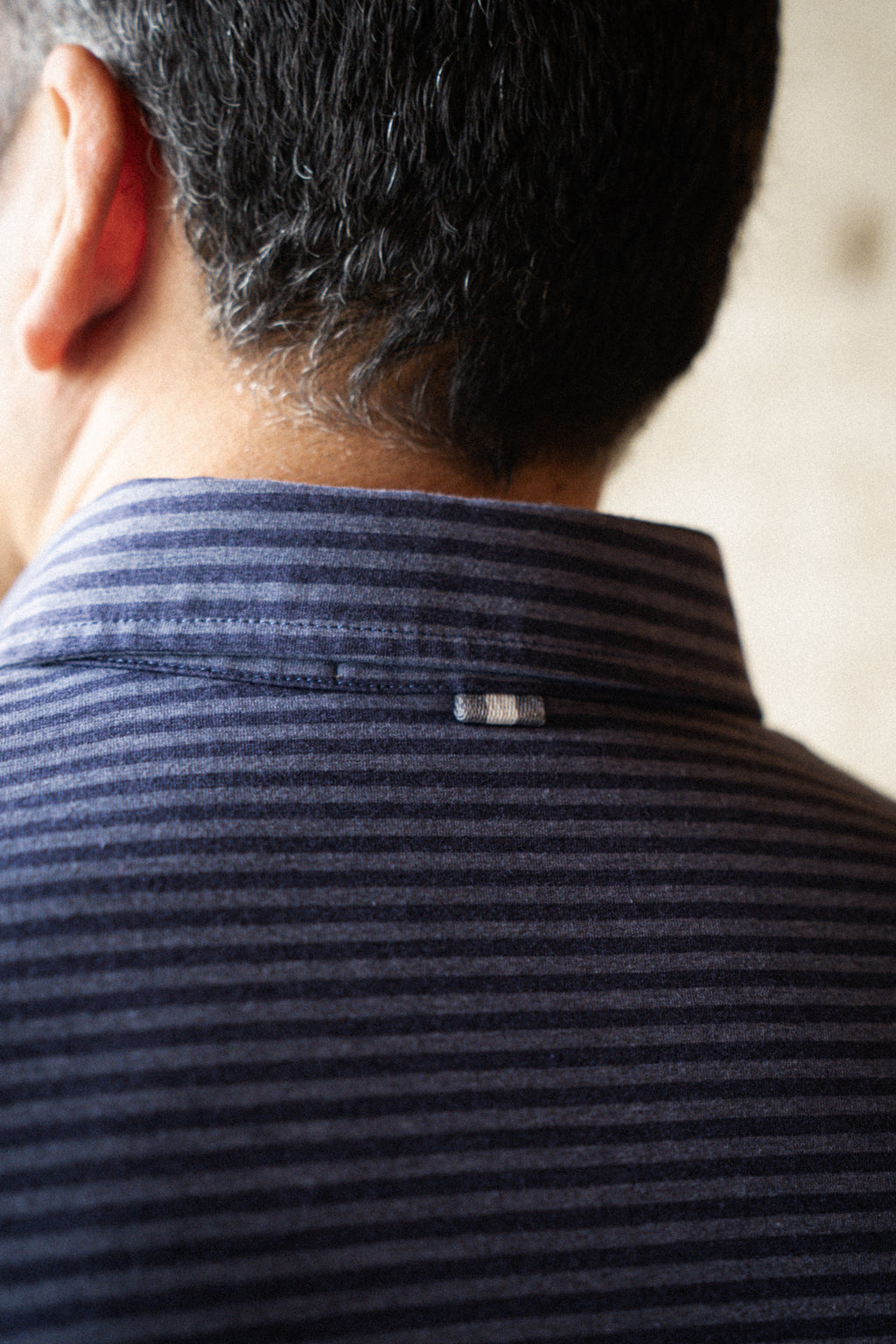 John 4 Button Polo - Navy Tonal