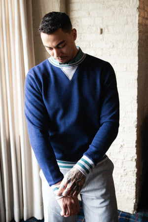 Marshall Crewneck - Navy Heather