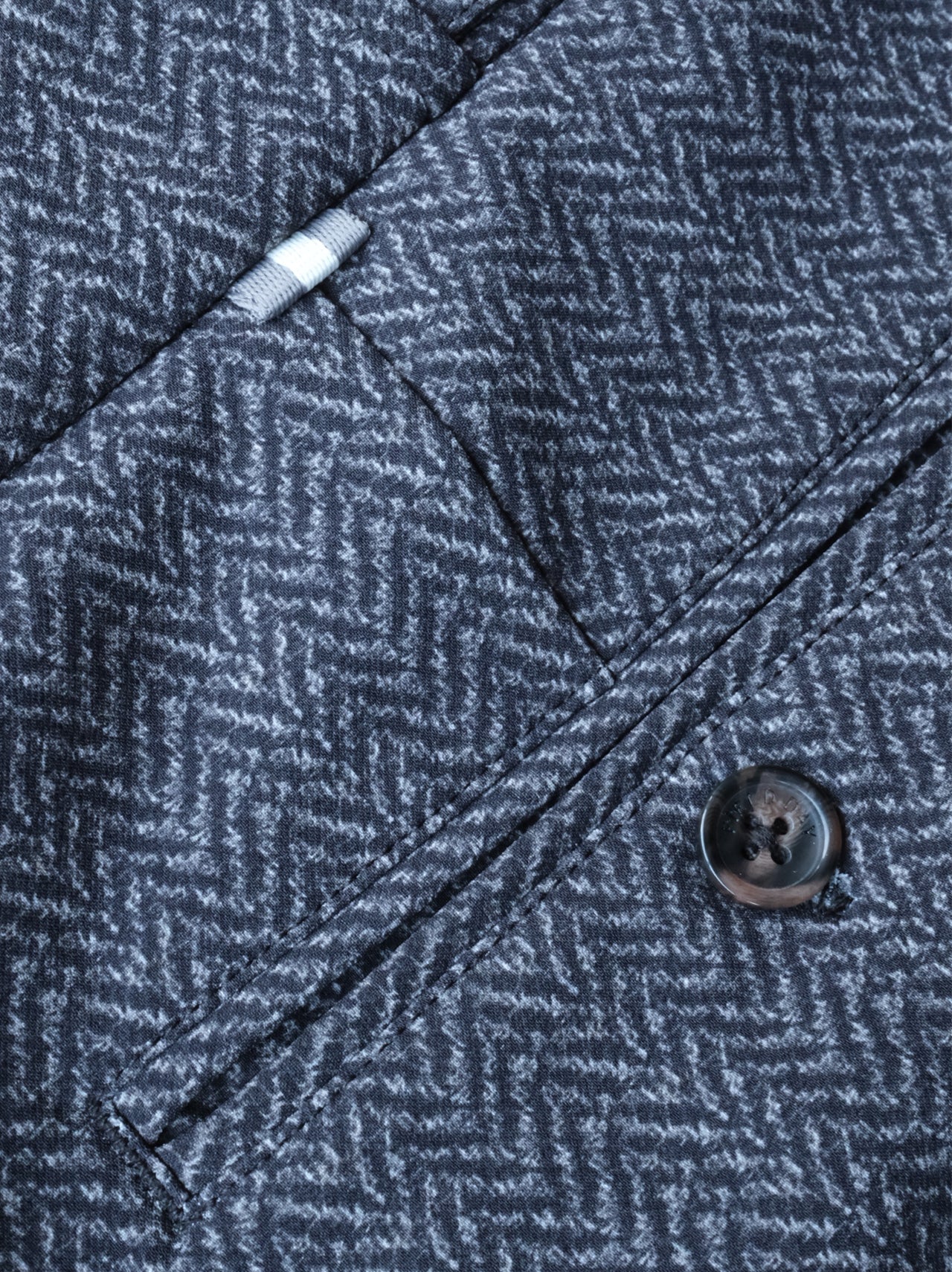 Belfry Performance Short - Black Herringbone
