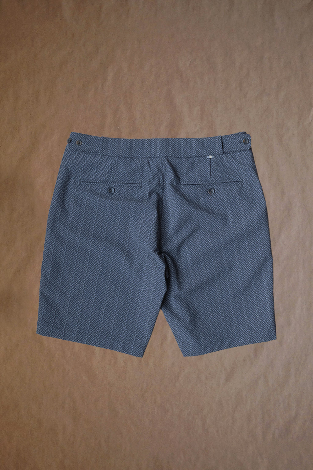 Belfry Performance Short - Black Herringbone