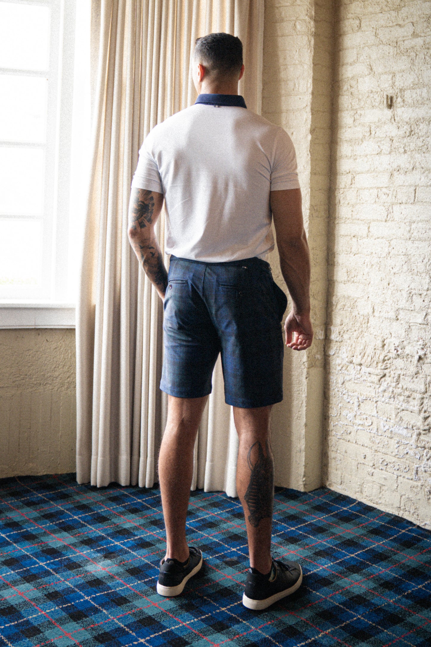 Belfry Performance Short - Blackwatch Plaid