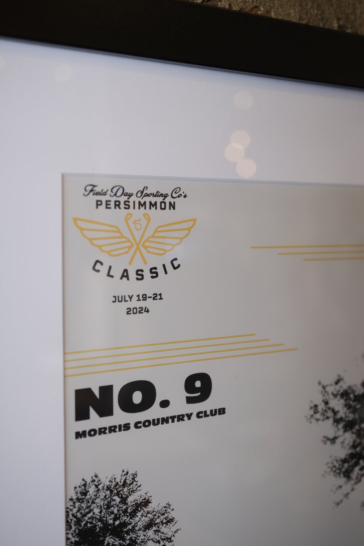 No. 9 Persimmon Classic Course Print