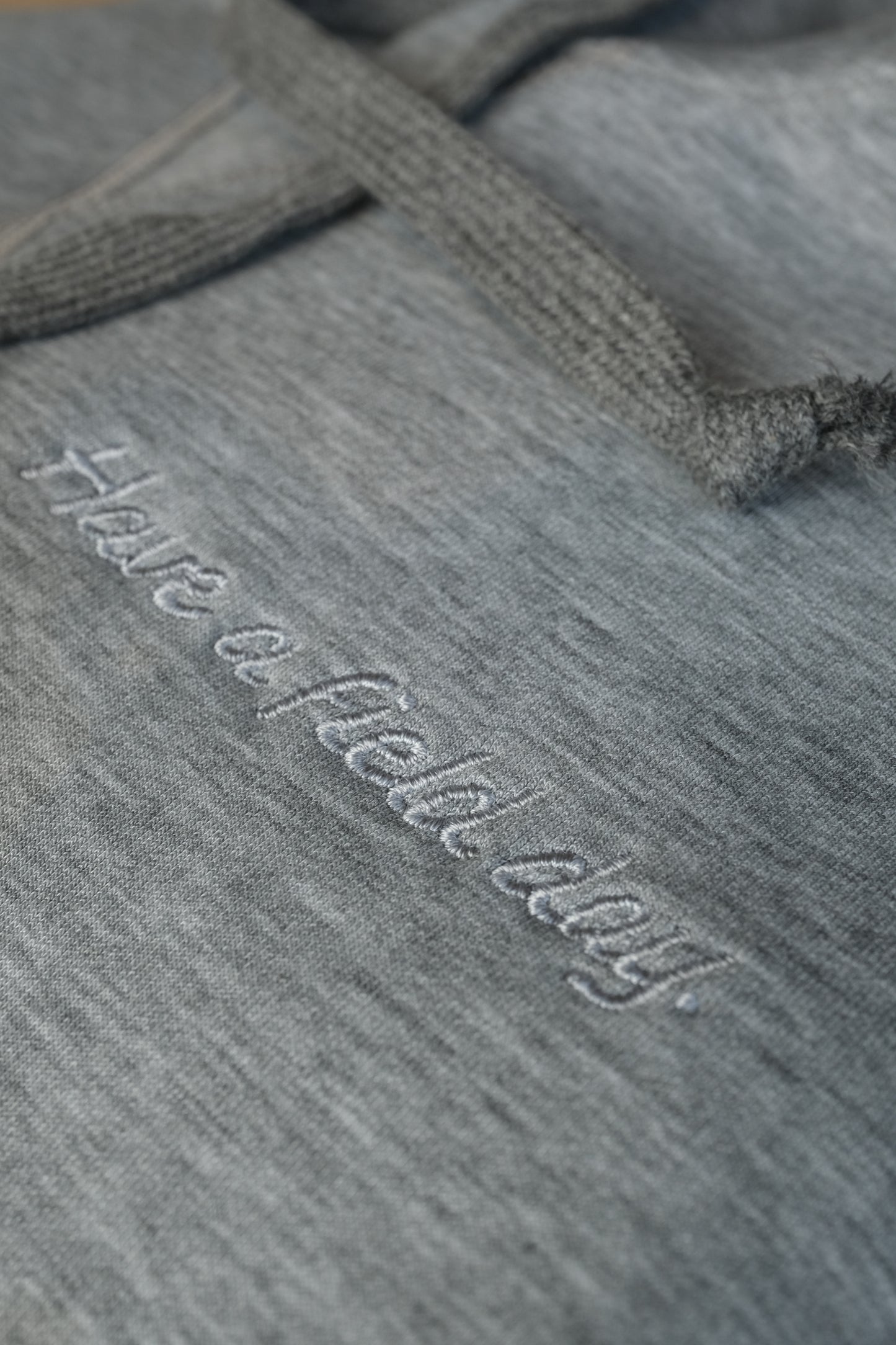 Script Hynds Hoodie - Light Grey Heather