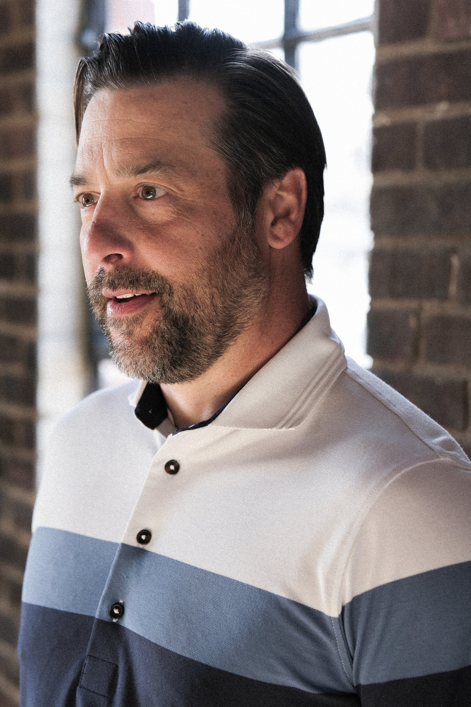 Dunne Performance Polo - White / Burnham Heritage Colorblock