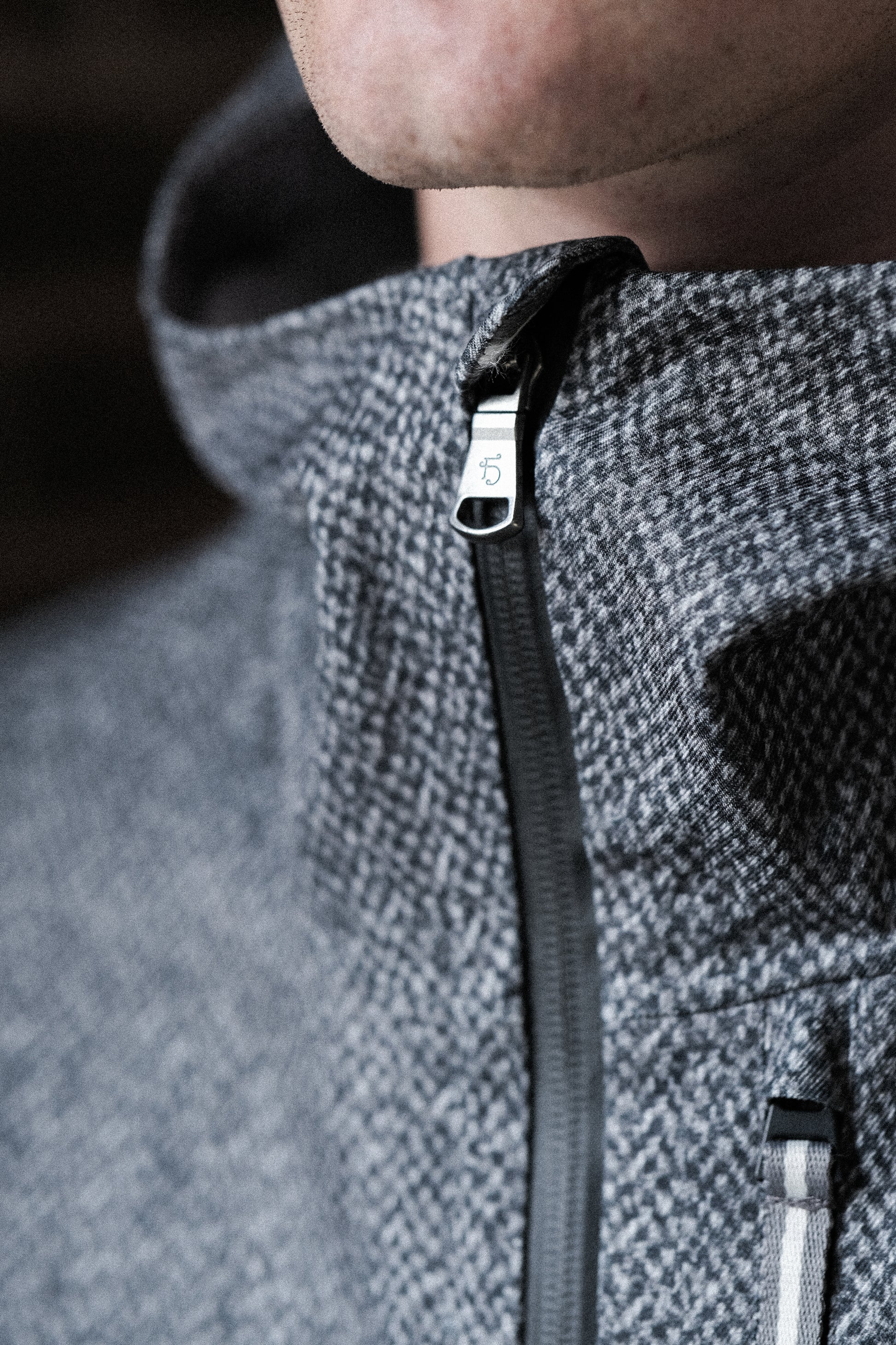 James 3L Rain Jacket - Grey Donegal