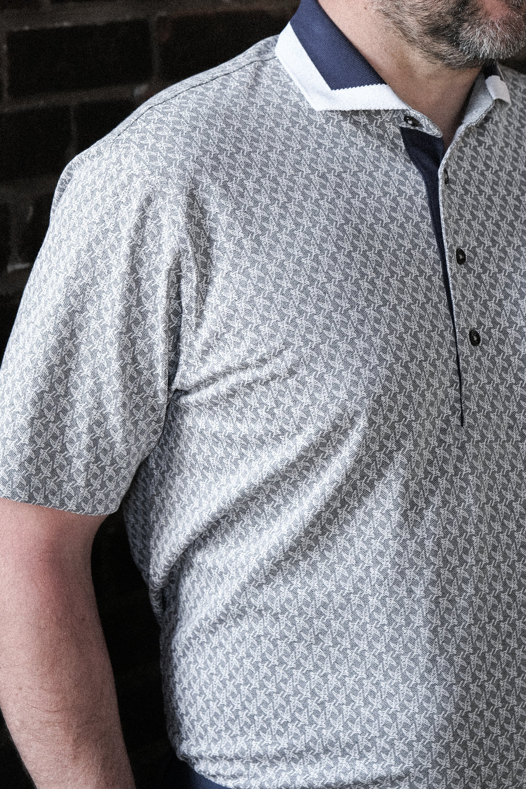 The Dunne Performance Polo - Lt. Grey Heather Albatross