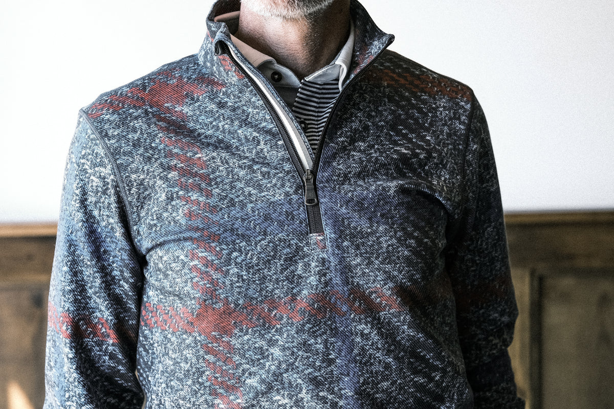 The Dunbar 1/4 Zip - Labiak Tartan
