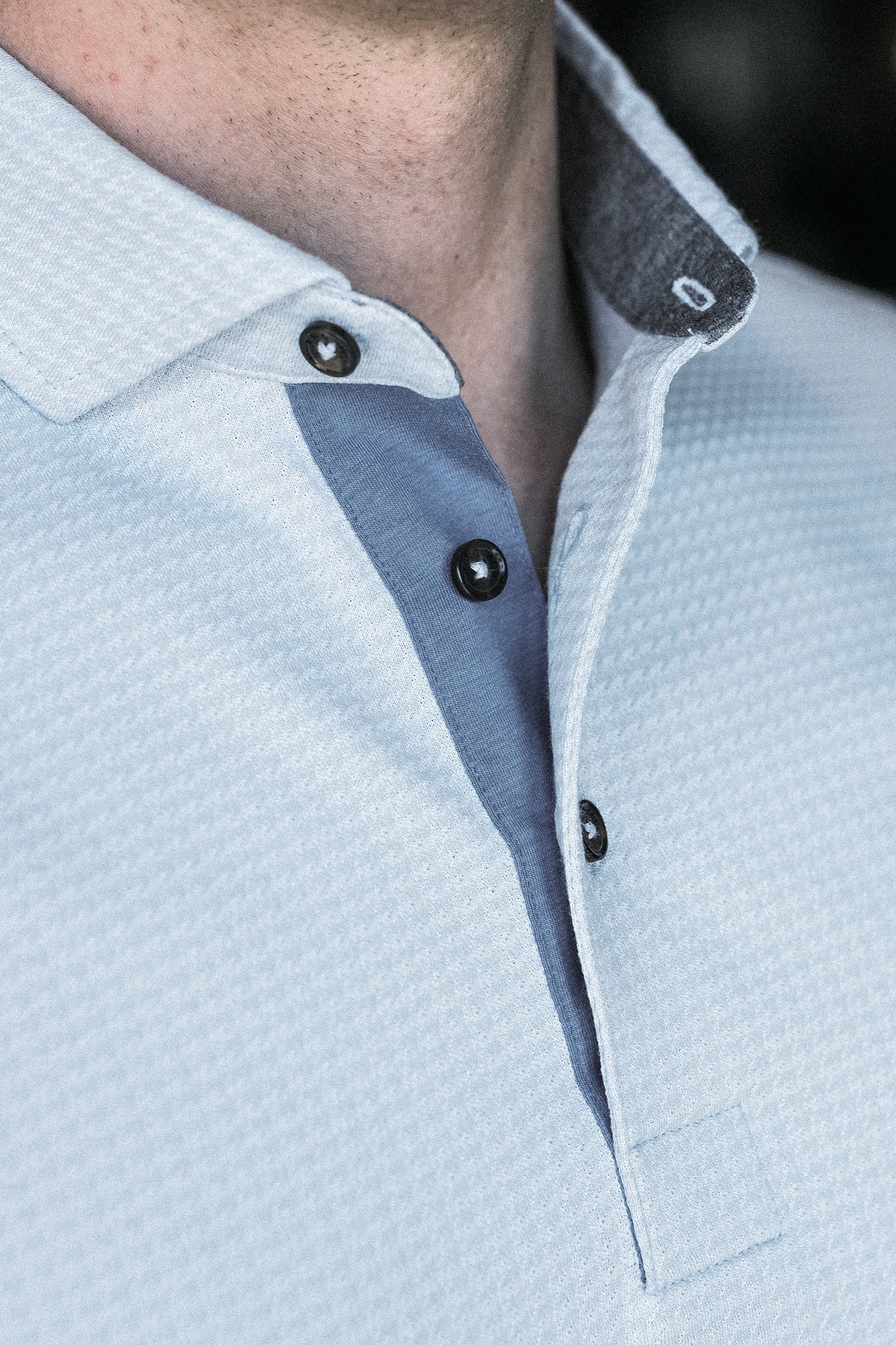 Cafferty Performance Jacquard Polo - Burnham Houndstooth