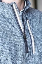 The Wyatt Windstop Packable Jacket - Navy Donegal
