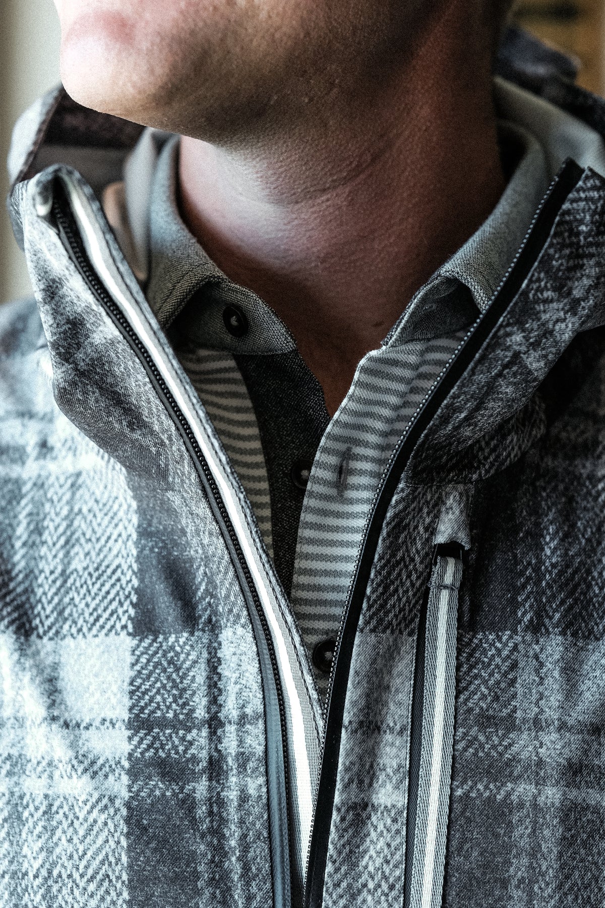 James 3 Layer Rain Jacket - Trucano Multi Check