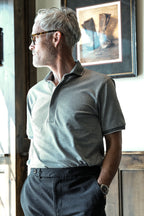 Varner Performance Pique Polo - Lt. Grey/Charcoal Heather
