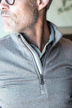 Palmer Performance 1/4 Zip - Redline Tonal Herringbone