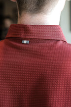 Cafferty Performance Jacquard Polo - Red Line Houndstooth