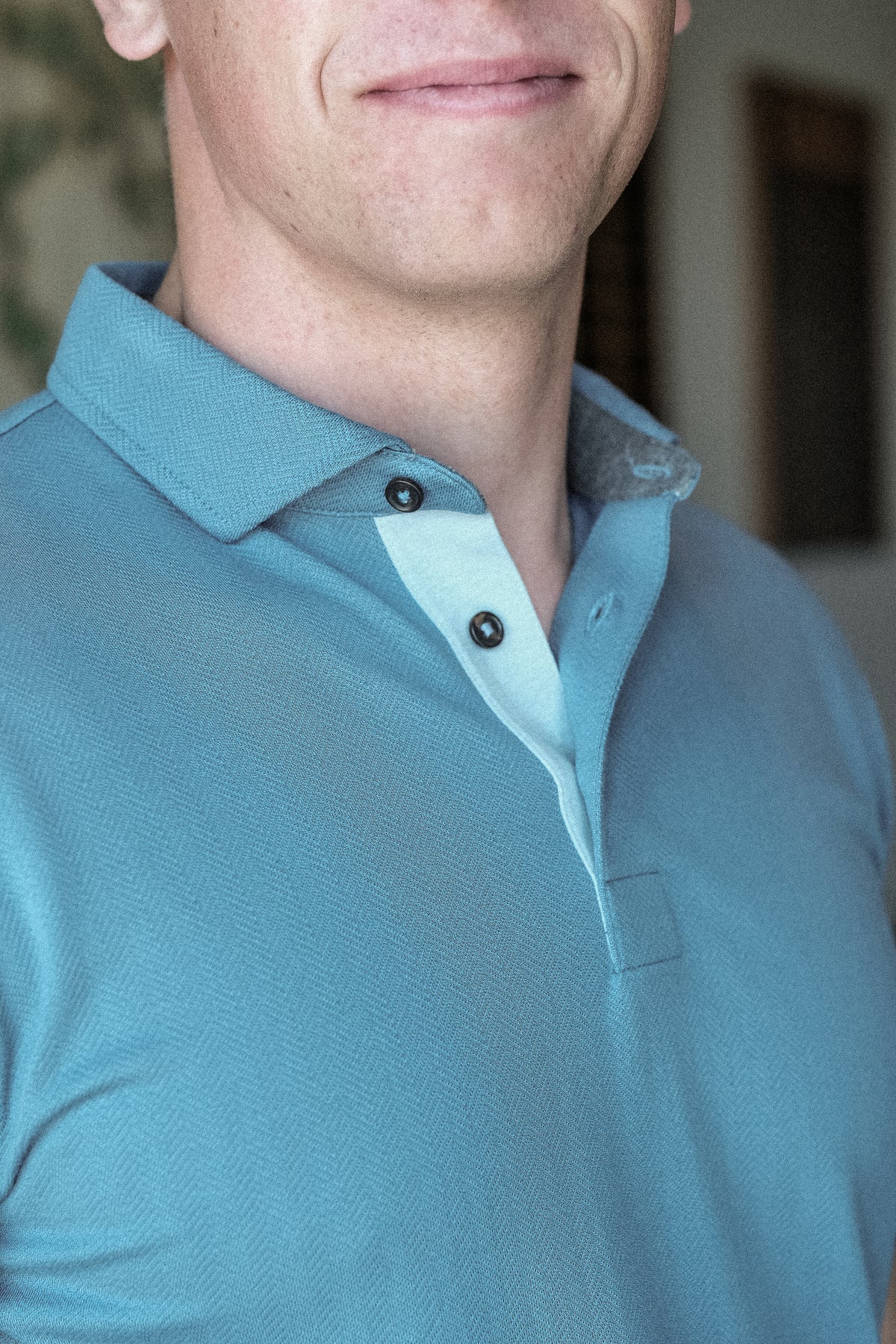 Mettille Performance Polo - Shedd Herringbone