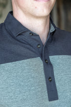 Hatteberg Polo - Navy/Lt. Grey Heather