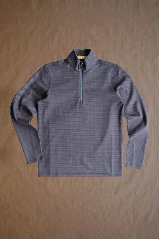 Dunbar 1/4 Zip - Field Multi Houndstooth