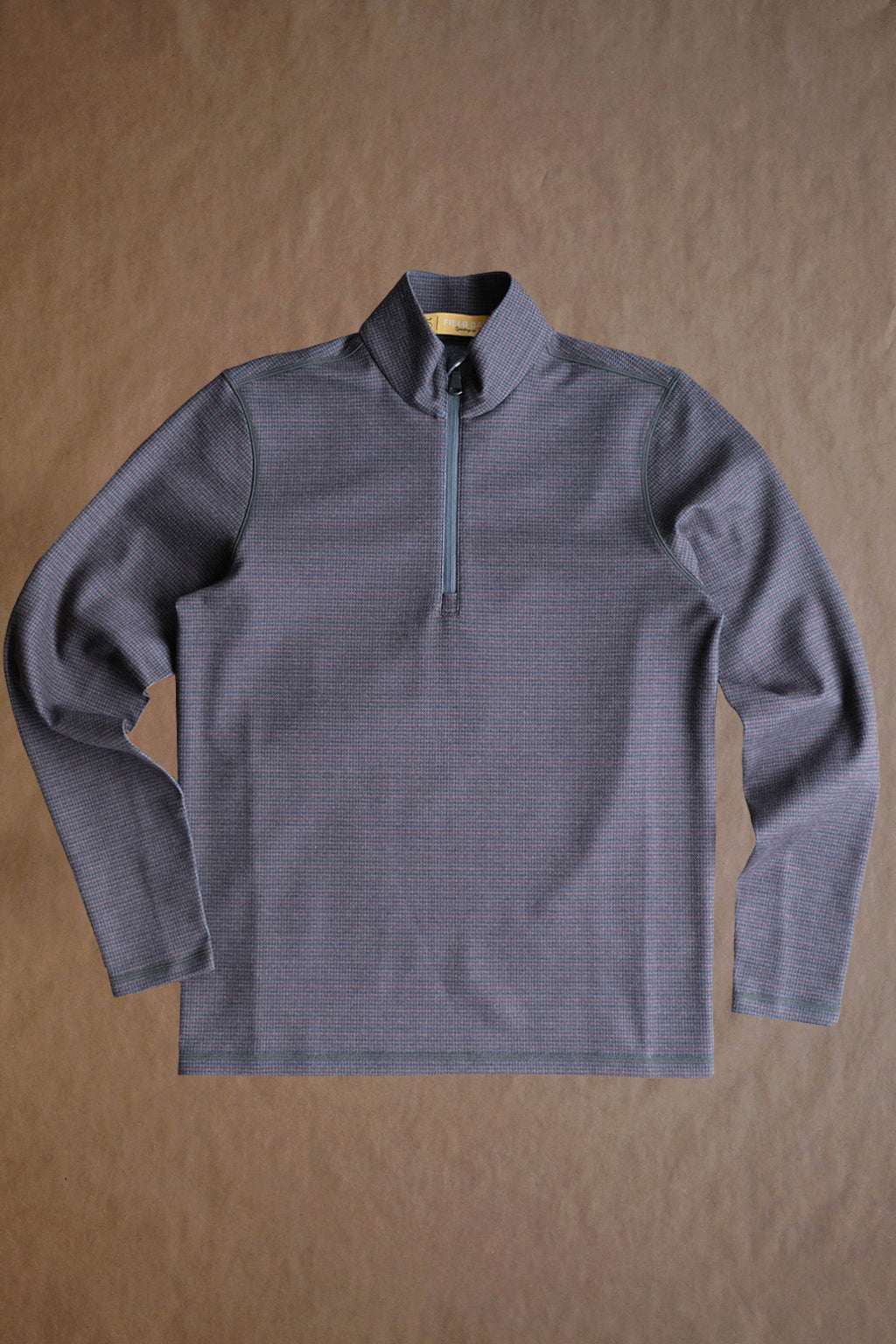 Dunbar 1/4 Zip - Field Micro Houndstooth - Sample