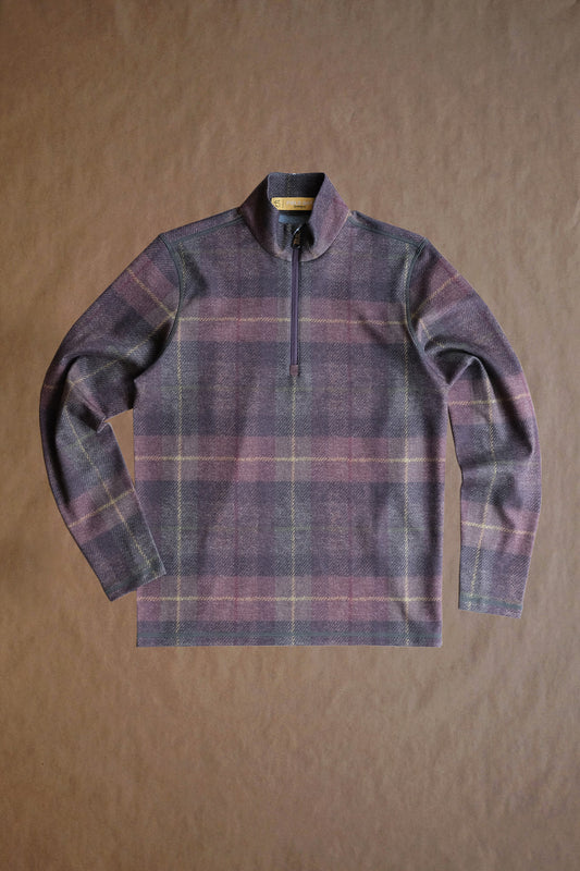 Dunbar 1/4 Zip - Walnut Multi