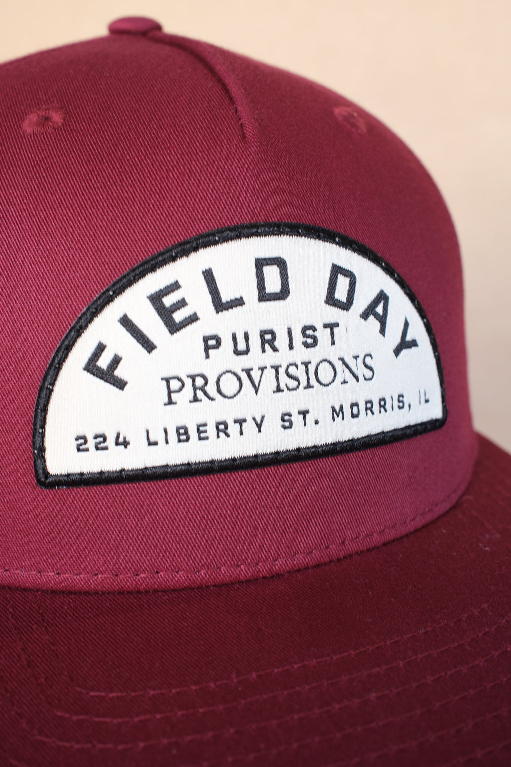 Purist Provisions Snapback - Burgundy