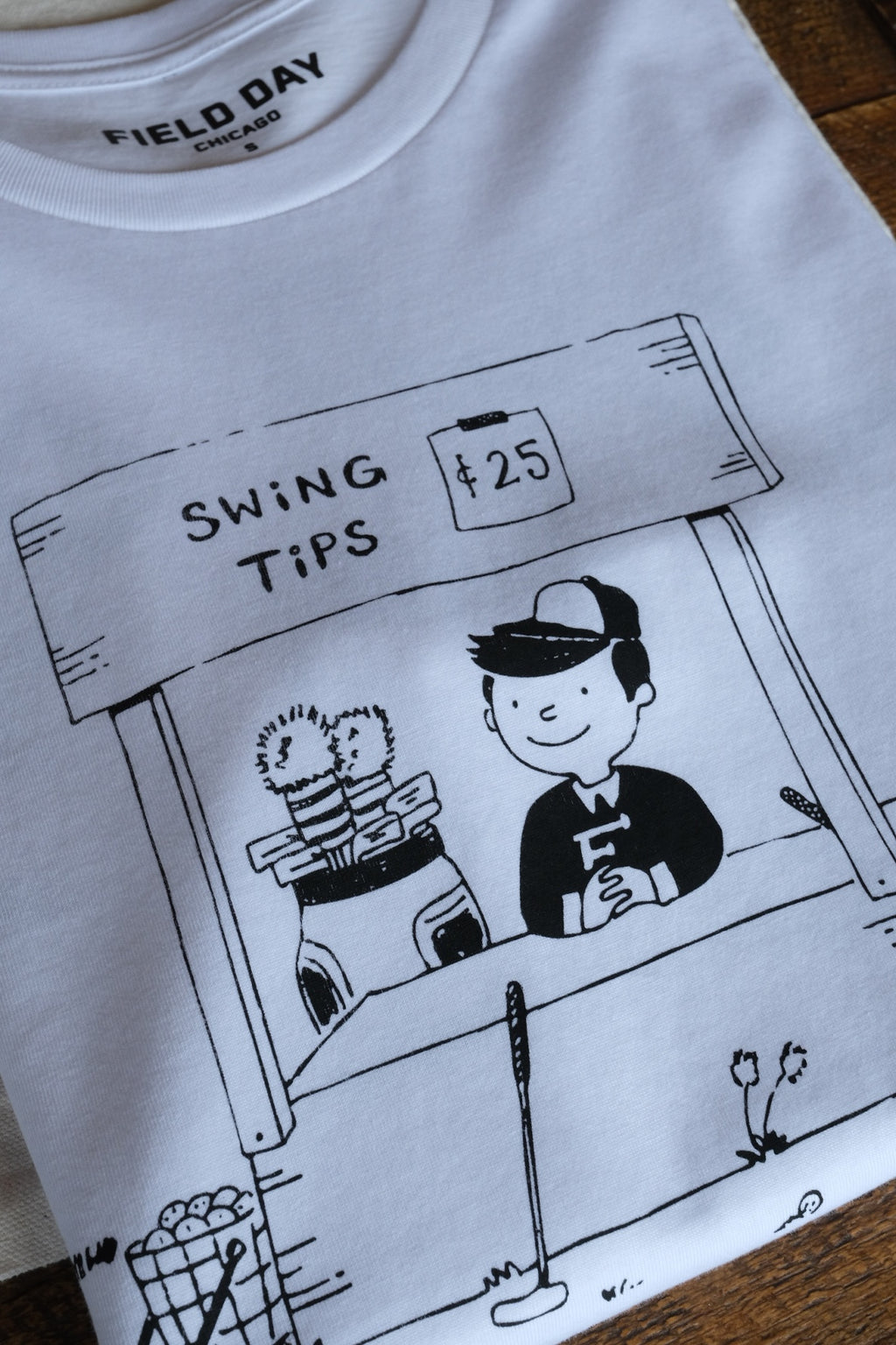 Misdea Swing Tips Tee - White