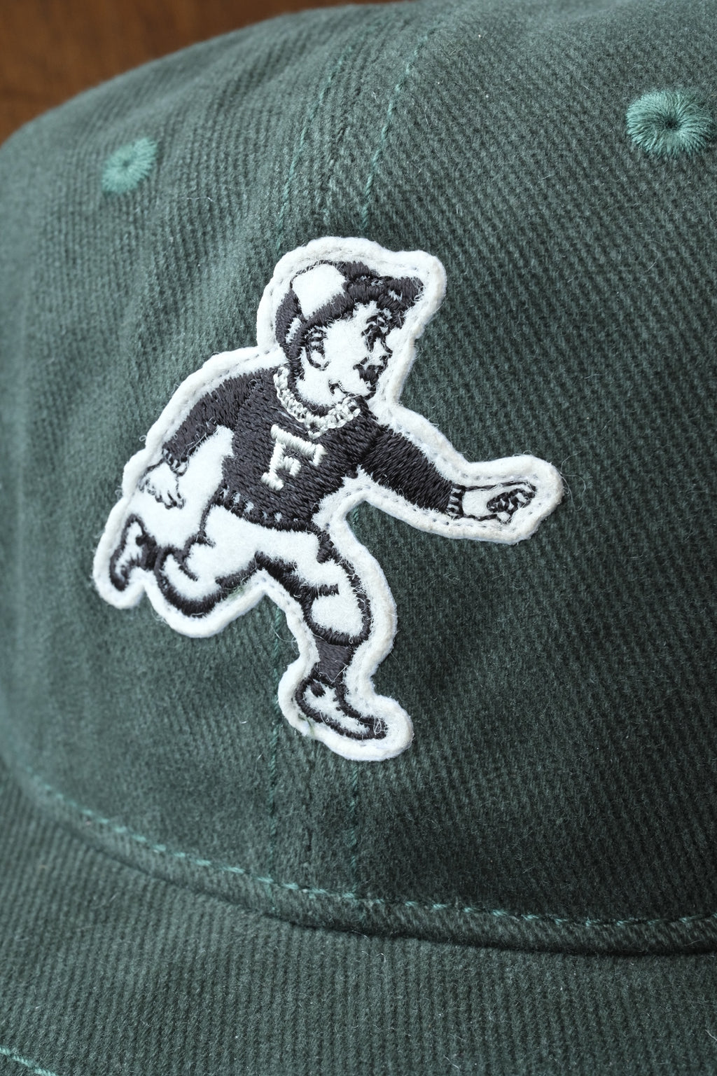 Run Boy Brushed Cotton Caddie Cap - Fern