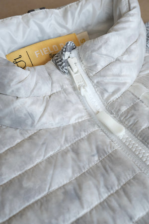 Palmer Performance Down Pullover - White Herringbone