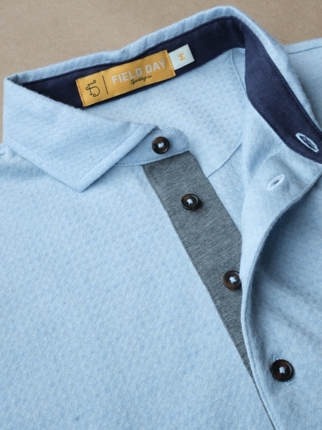 Fessenden Polo - Burnham Heather Tonal Houndstooth