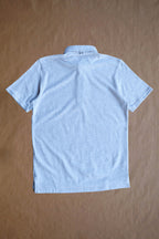The Fessenden Polo - Light Grey Heather Houndstooth