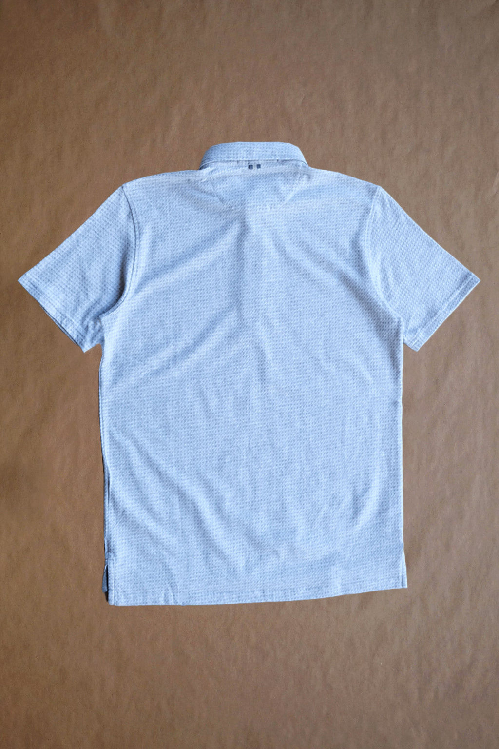 The Fessenden Polo - Light Grey Heather Houndstooth