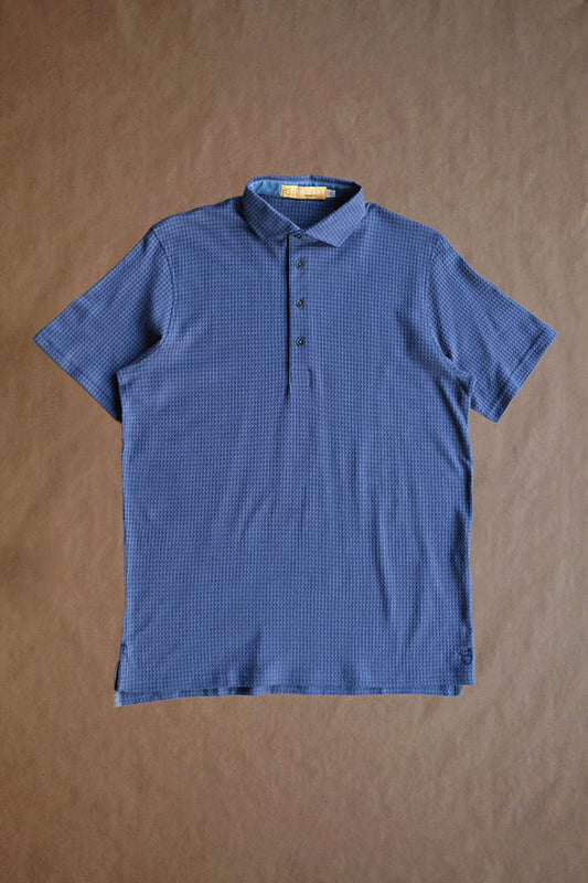 Fessenden Polo - Navy Tonal Houndstooth