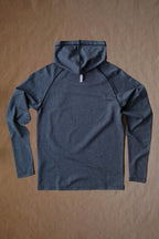 The Palmer Performance Hoodie - Charcoal Herringbone