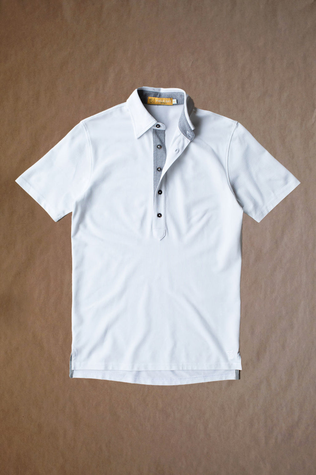Ford 5 Button Polo - White