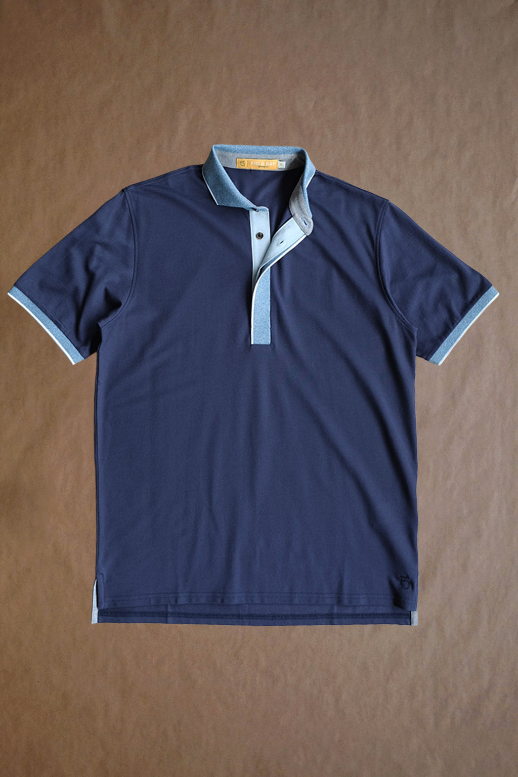 Varner Performance Pique Polo - Navy Heather