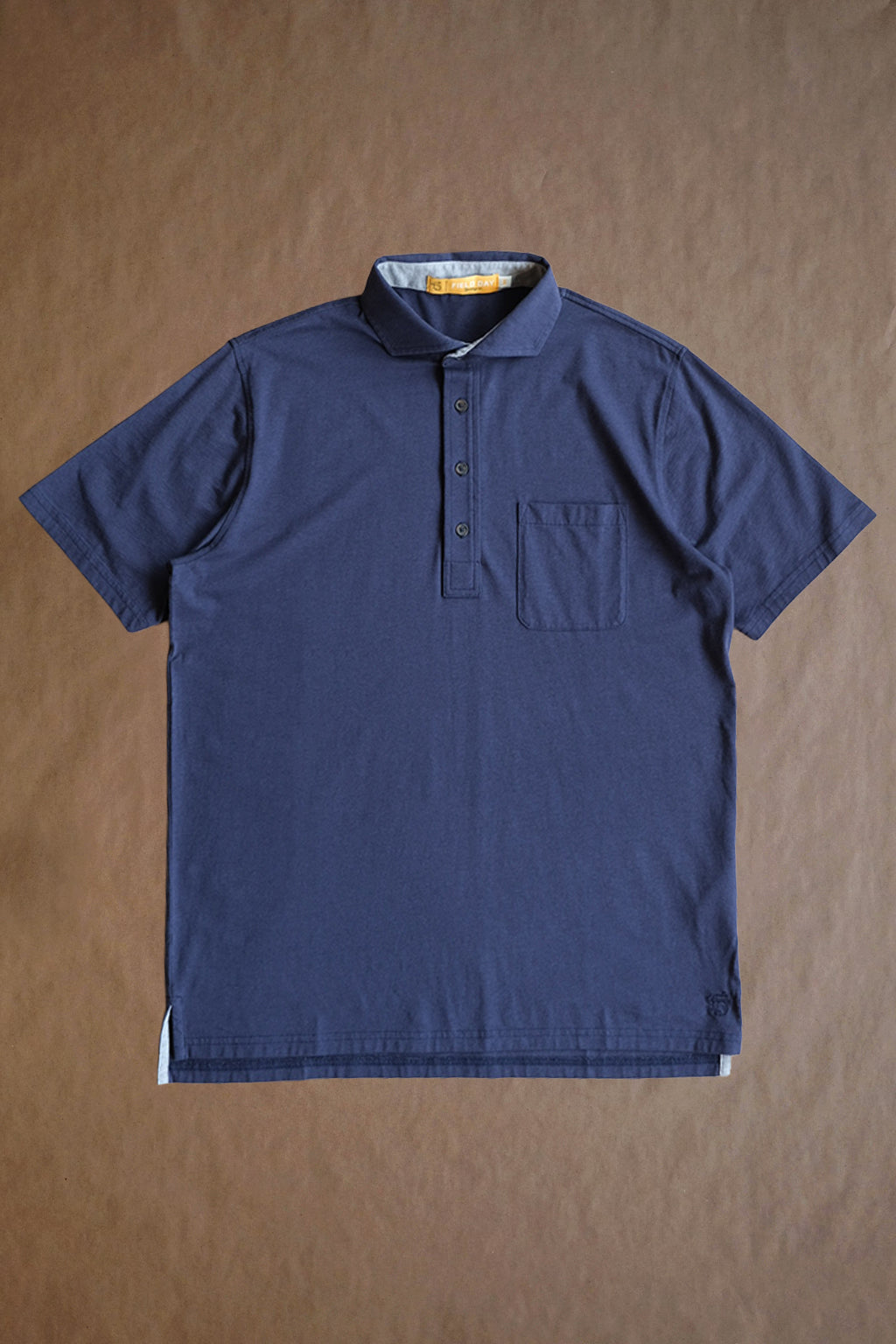 Francis 4 Button Pocket Polo - Navy