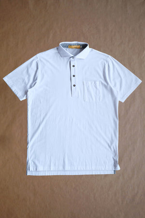 Francis 4 Button Pocket Polo - White