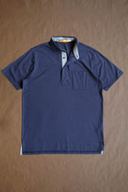 Francis 4 Button Pocket Polo - Navy