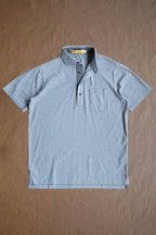 Francis 4 Button Pocket Polo - Cloud Heather